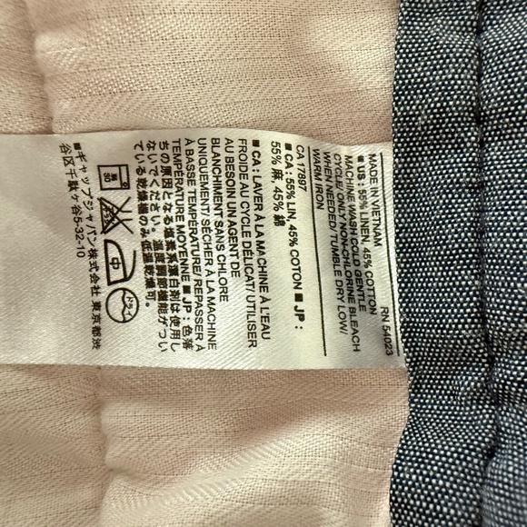 Banana Republic Factory Linen Blend Muted Red Shorts Men's Size 36 See Notes - Picture 5 of 7